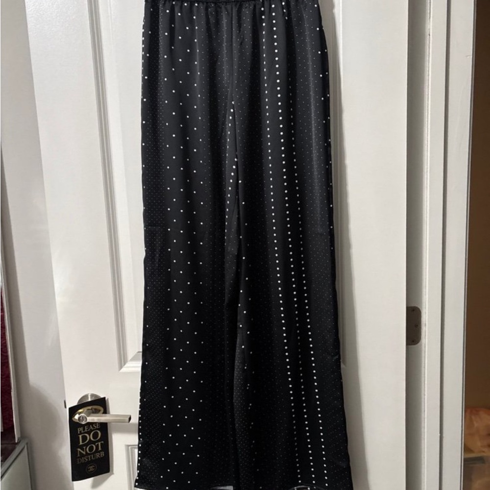 Victoria's Secret Black Wide-Leg Pants